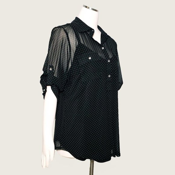 INC International Concepts Blouse with Built-In Tank NWOT - Picture 3 of 8